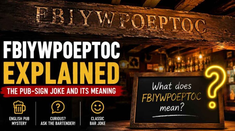Fbiywpoeptoc Meaning: The English Pub Joke Explained